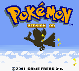 Pokemon - Version Or (France) Title Screen